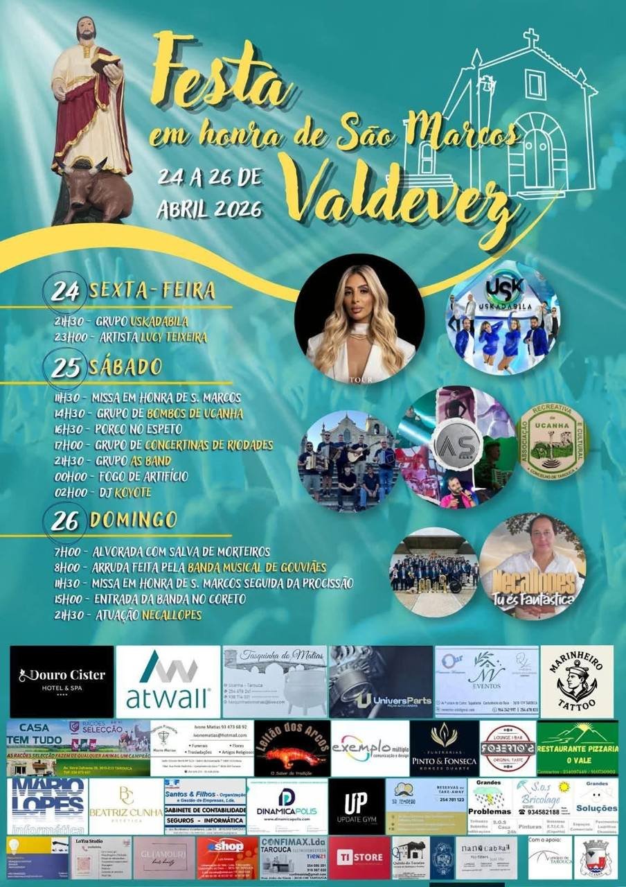 Cartaz Festa em honra de São Marcos 2026 - Valdevez