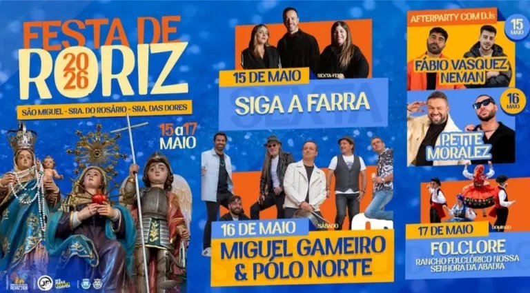 Cartaz Festa em honra de São Miguel 2026 - Roriz
