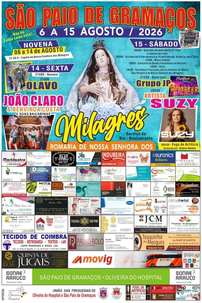 Cartaz Festa em honra de São Paio 2026 - Gramaços