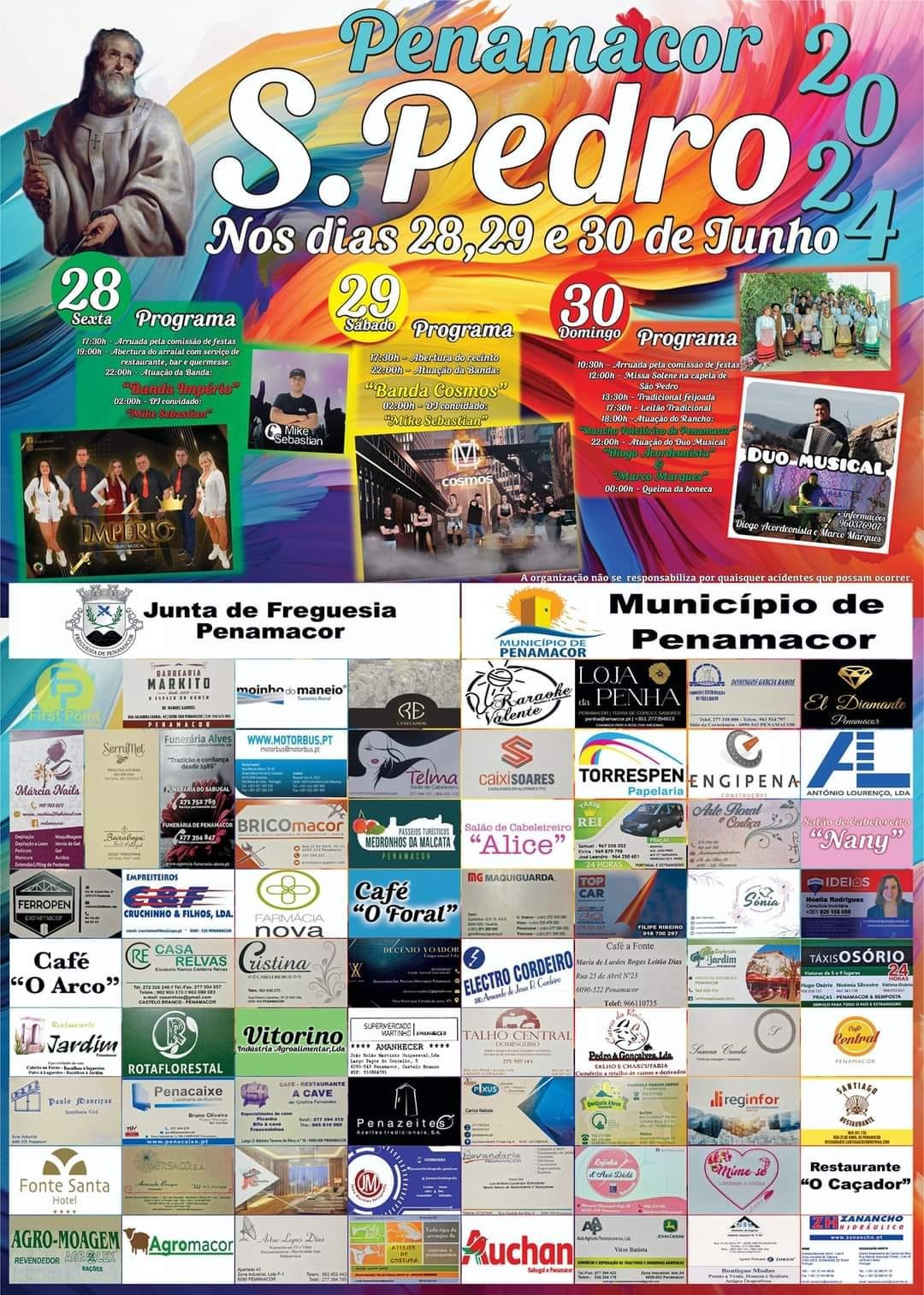 Cartaz Festa em Honra de São Pedro 2024 - Penamacor