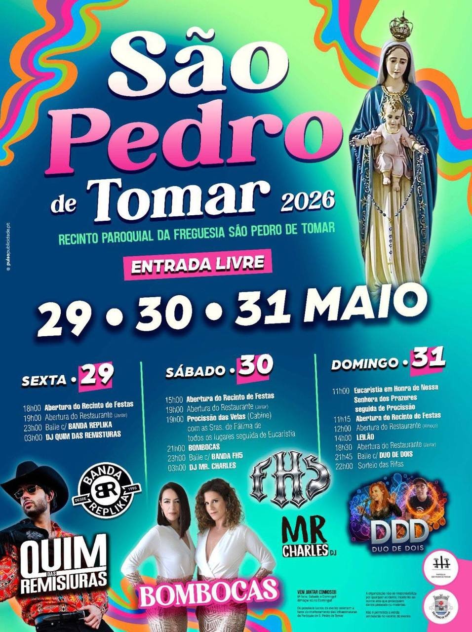 Cartaz Festa em honra de São Pedro 2026 - Tomar