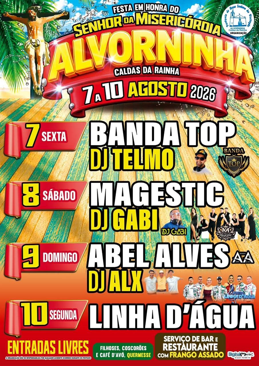 Cartaz Festa em honra de Senhor da Misericórdia 2026 - Alvorninha