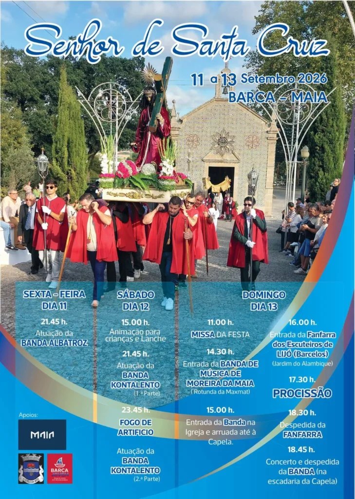 Cartaz Festa em honra de Senhor de Santa Cruz 2026 - Barca