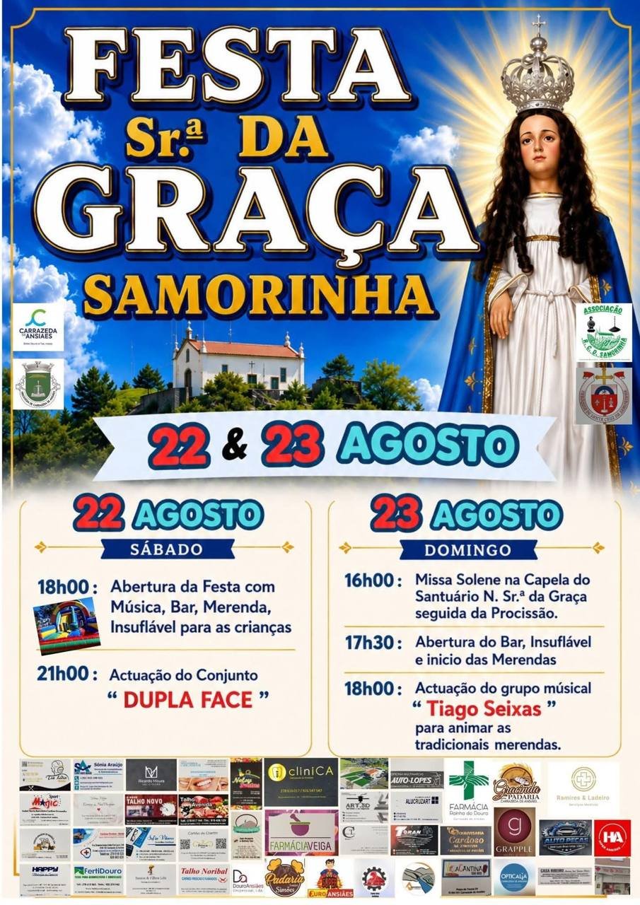 Cartaz Festa em honra de Sr.ª da Graça 2026 - Samorinha