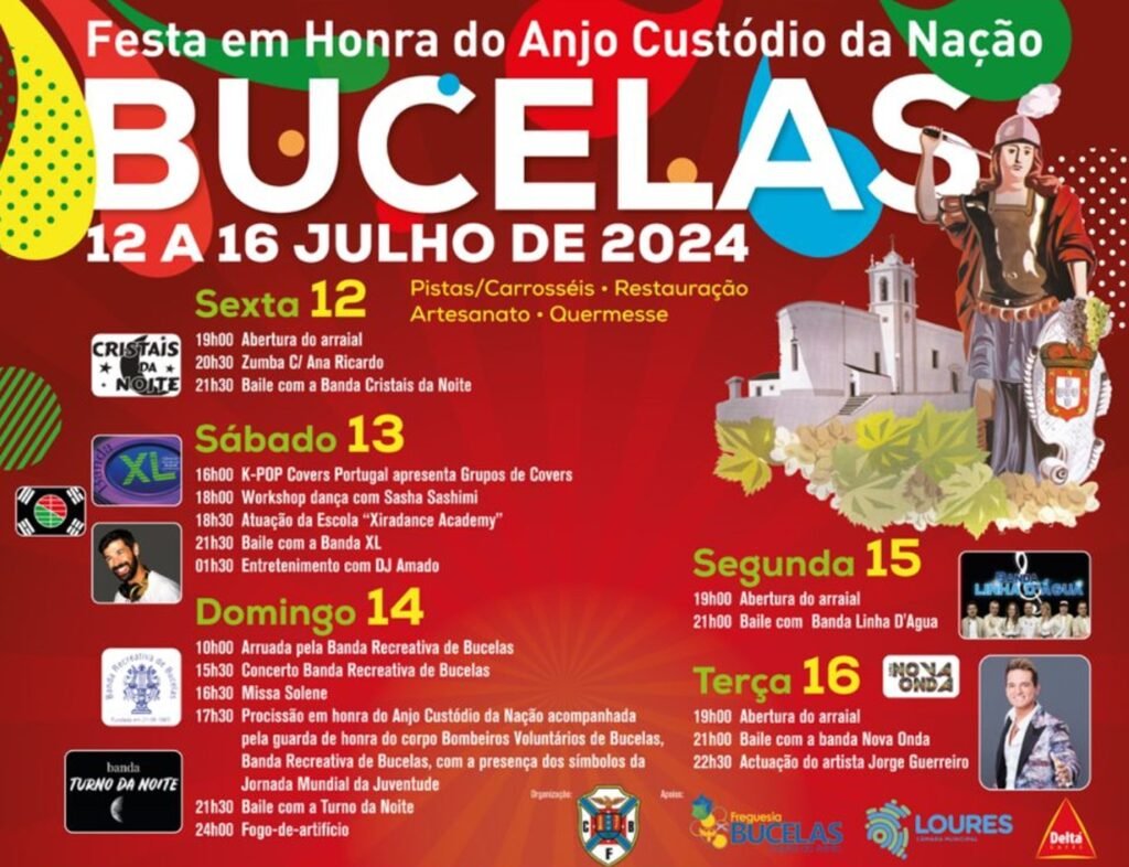 Cartaz Festa em Honra do Anjo Custódio da Nação 2024 - Bucelas