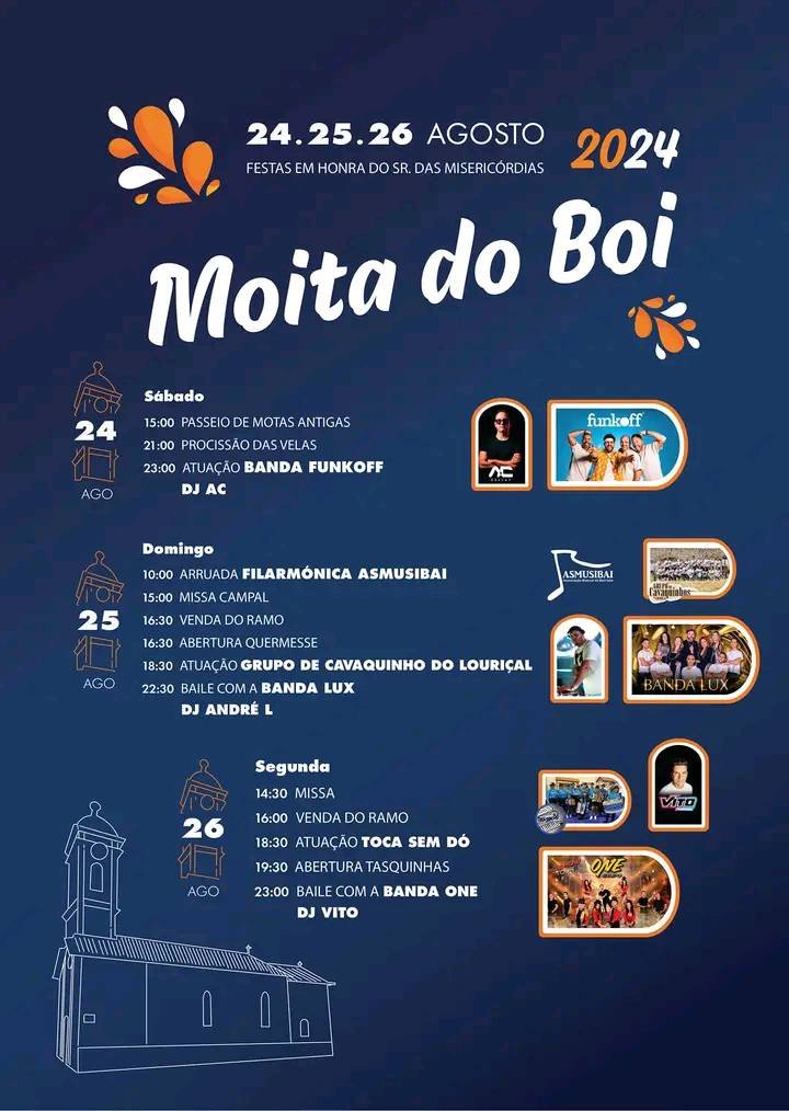 Cartaz Festa em Honra do Senhor das Misericórdias 2024 - Moita do Boi