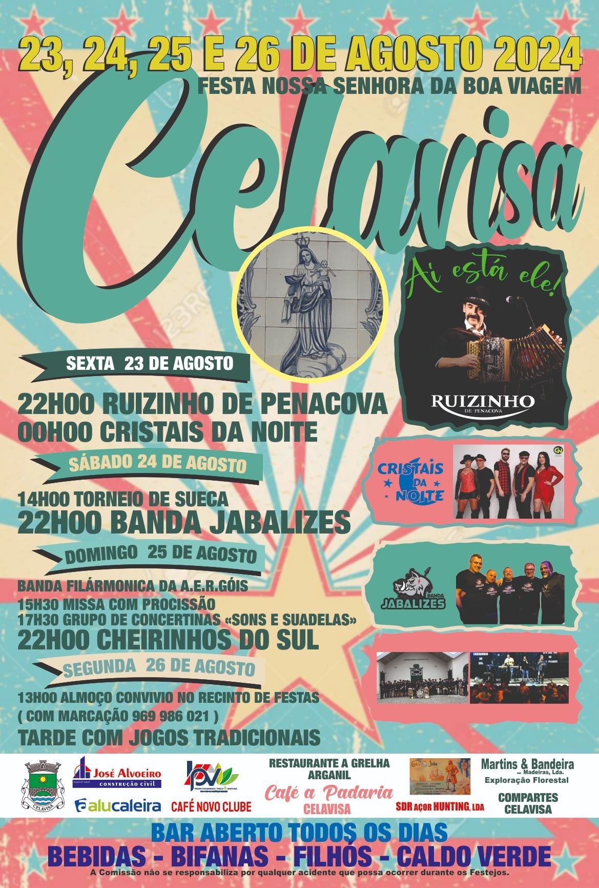 Cartaz Festa Nossa Senhora da Boa Viagem 2024 - Celavisa