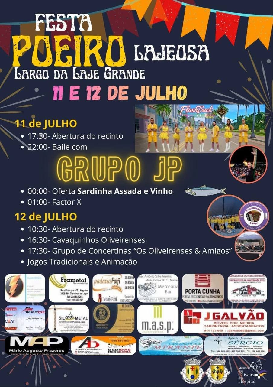 Cartaz Festa Poeiro 2026 - Lajeosa