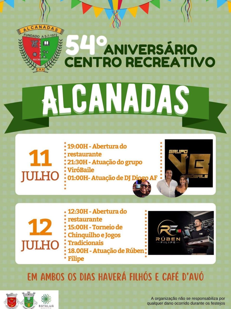 Cartaz Festa Popular 2026 - Alcanadas