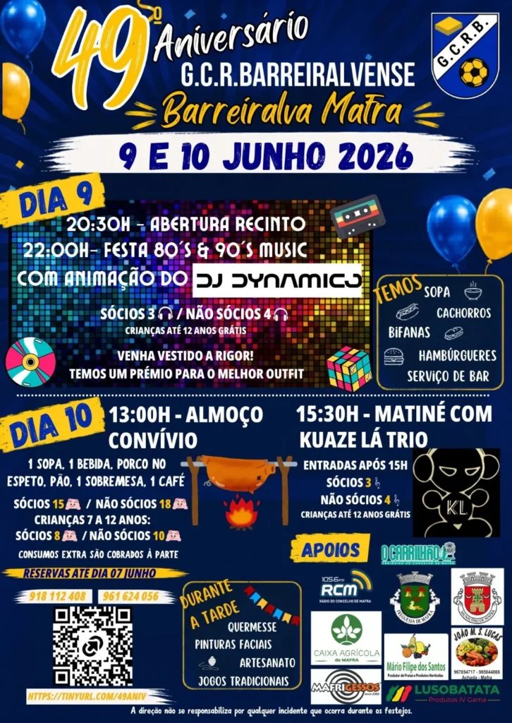 Cartaz Festa Popular 2026 - Barreiralva