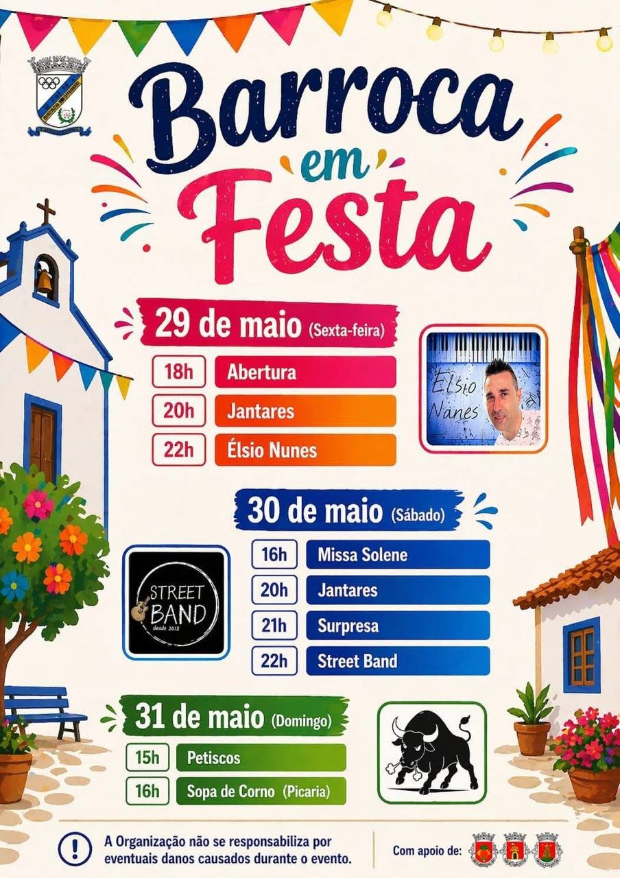 Cartaz Festa Popular 2026 - Barroca