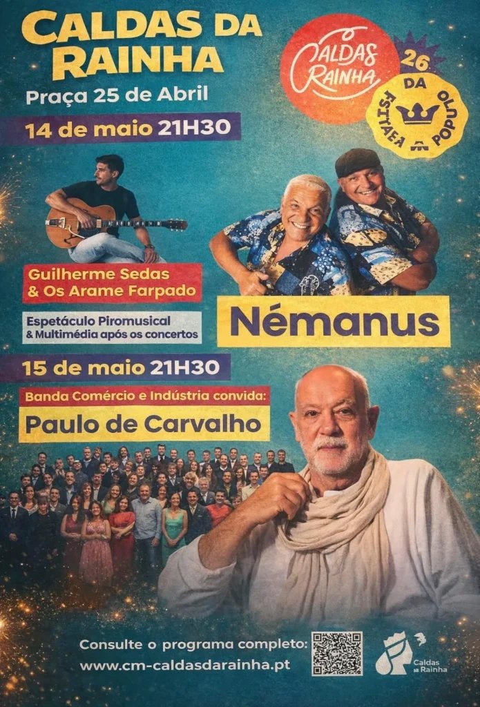 Cartaz Festa Popular 2026 - Caldas da Rainha