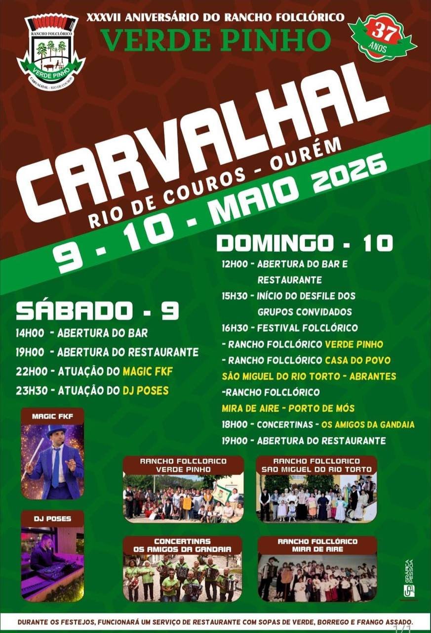 Cartaz Festa Popular 2026 - Carvalhal
