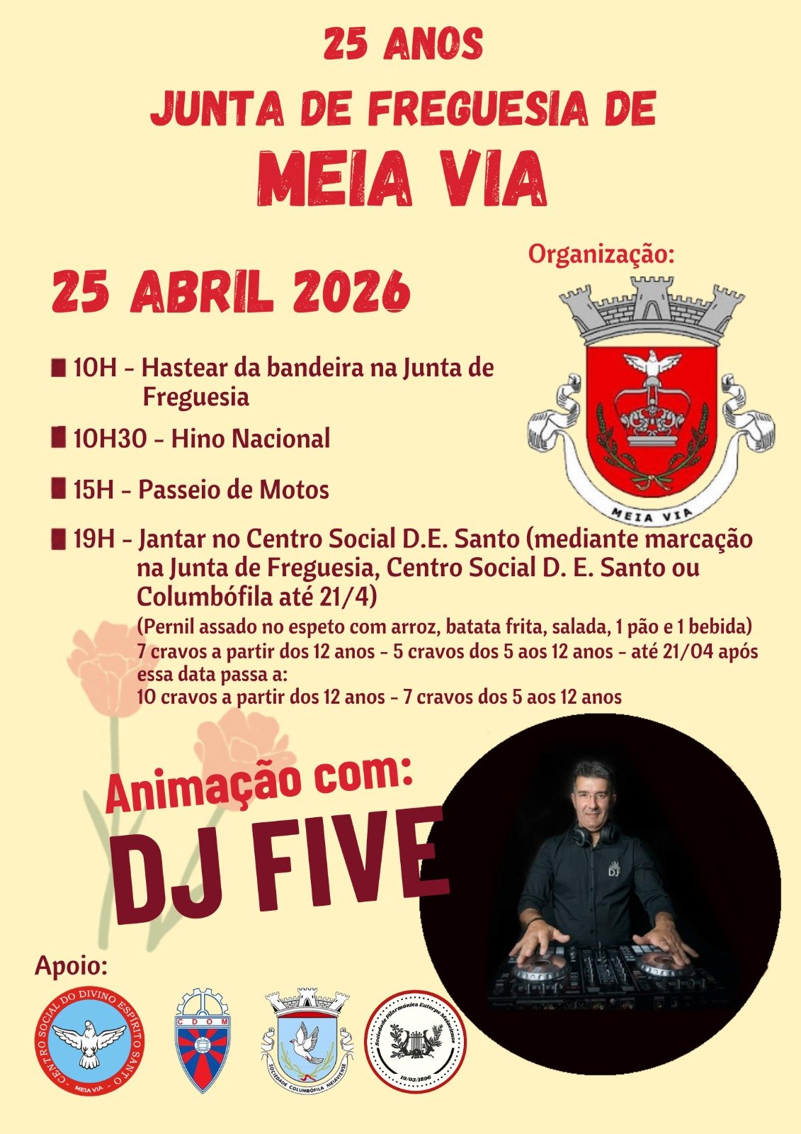 Cartaz Festa Popular 2026 - Meia Via
