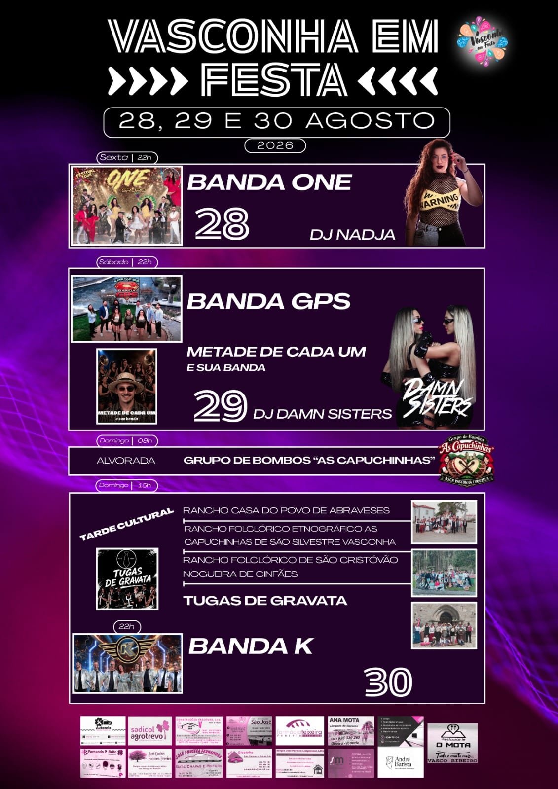 Cartaz Festa Popular 2026 - Vasconha