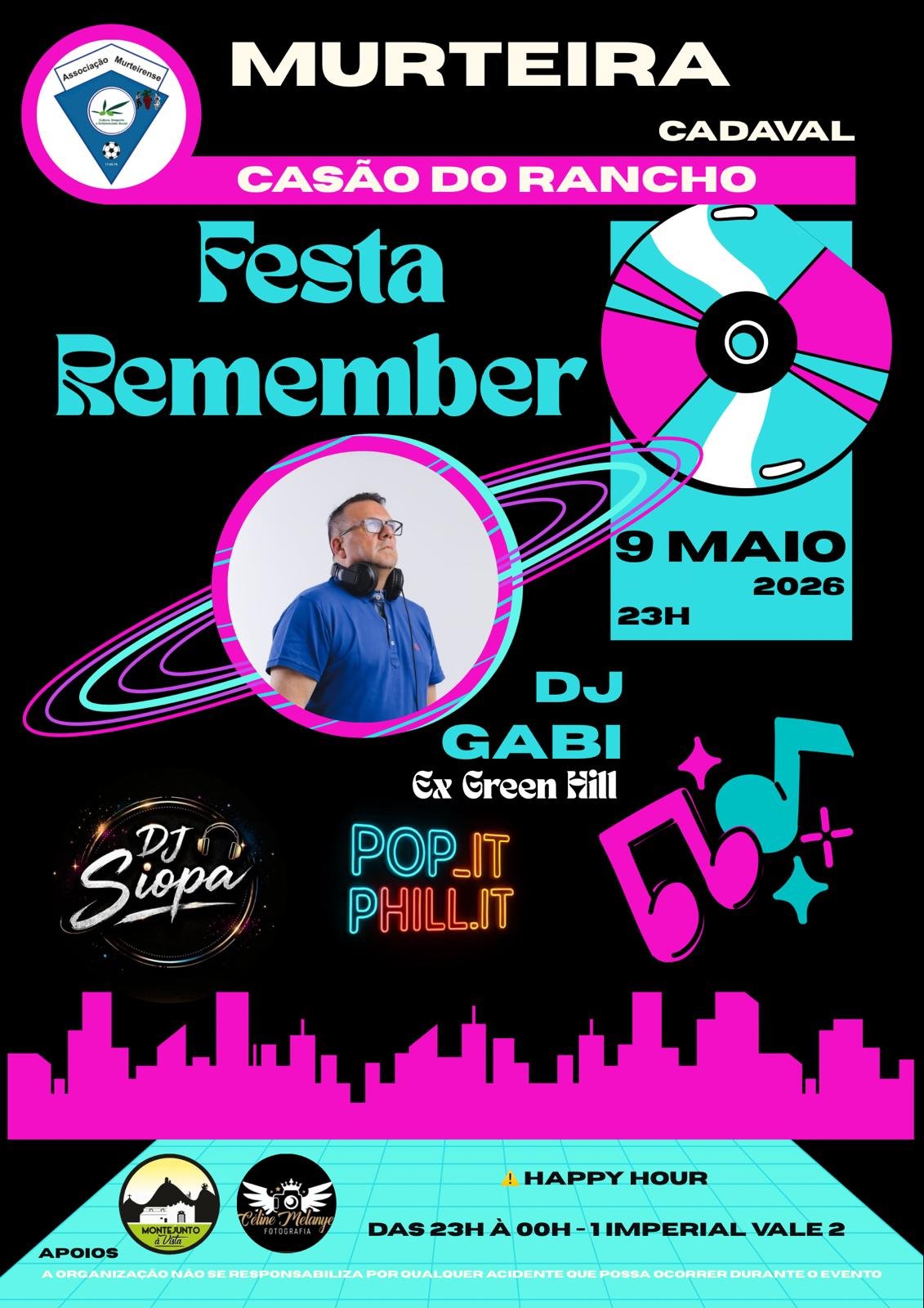 Cartaz Festa Remember Murteira 2026 - Cadaval