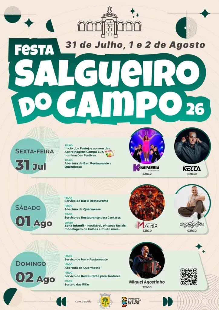 Cartaz Festa Salgueiro do Campo 2026 - Salgueiro do Campo