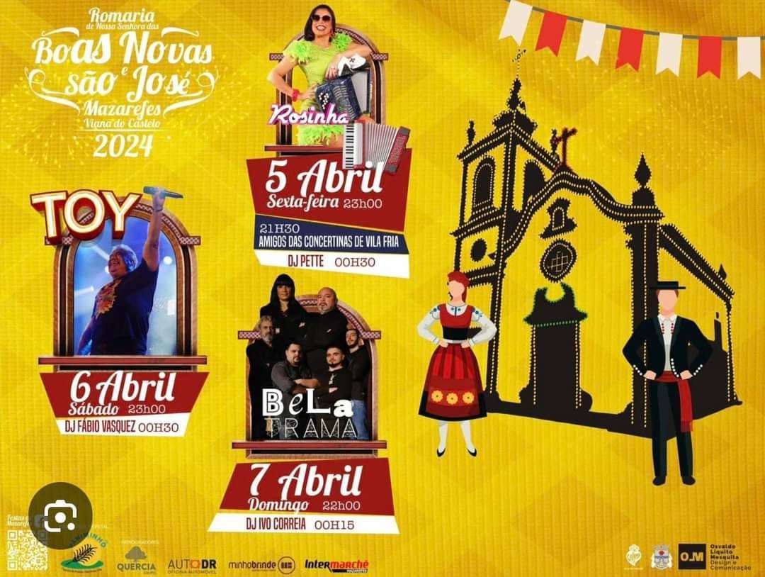Cartaz Festa Sra das Boas Novas e S. José 2024 - Mazarefes