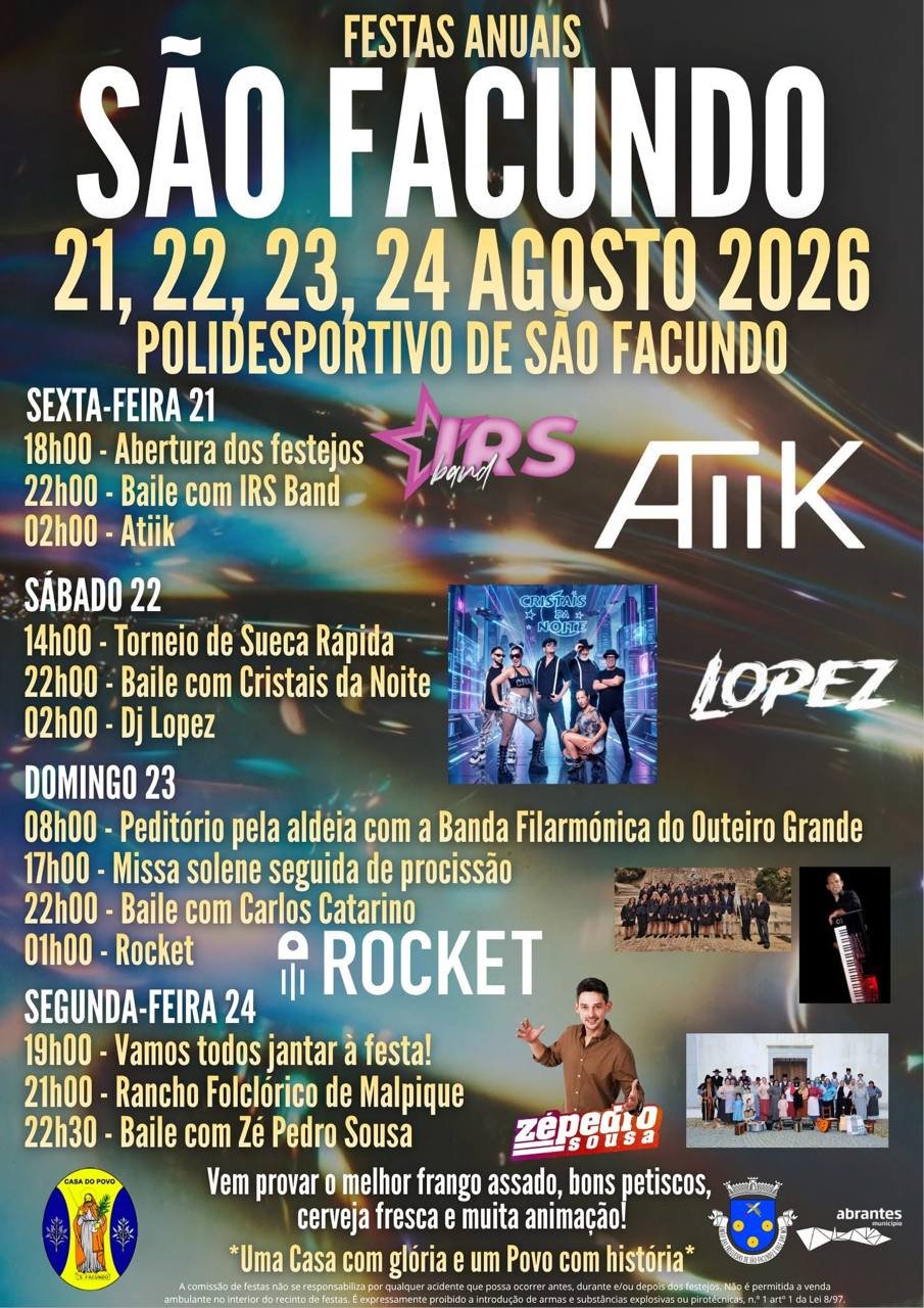 Cartaz Festas Anuais 2026 - São Facundo