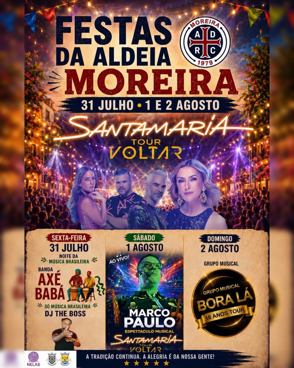 Cartaz Festas da Aldeia 2026 - Moreira