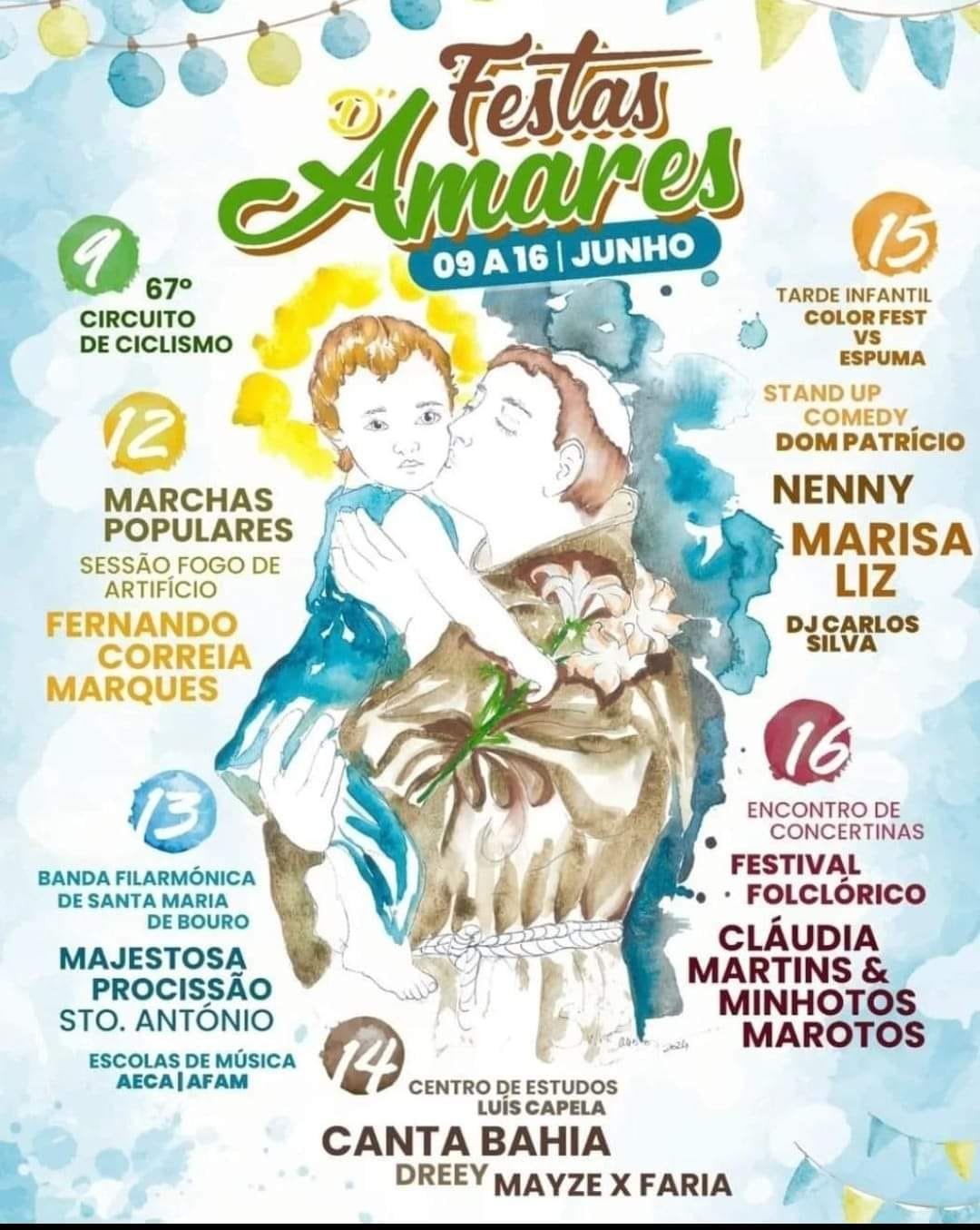 Cartaz Festas da Cidade 2024 - Amares