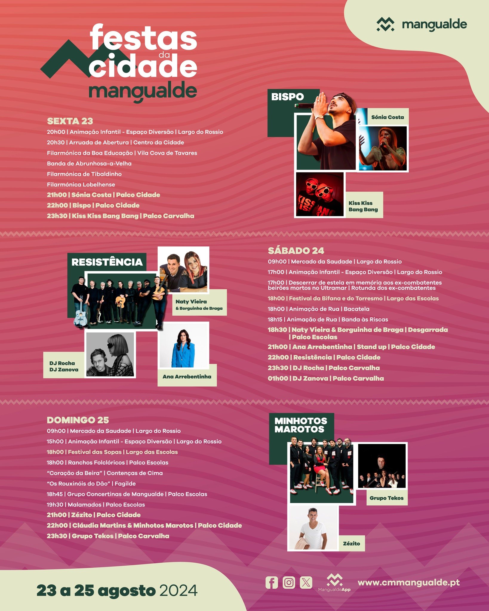 Cartaz Festas da Cidade 2024 - Mangualde