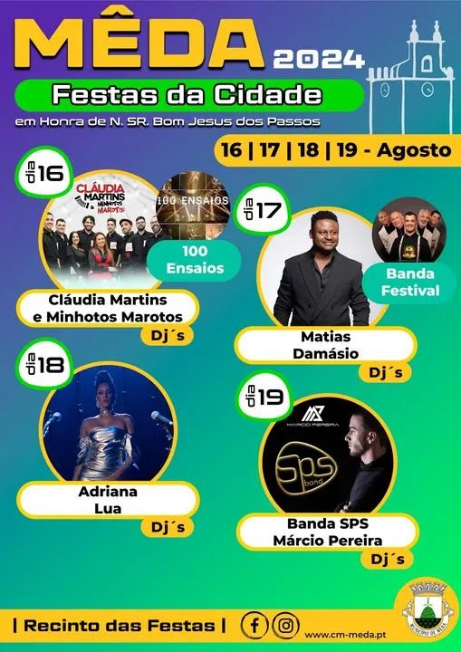 Cartaz Festas da Cidade 2024 - Mêda
