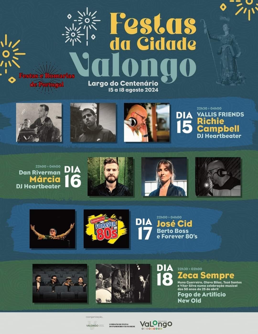 Cartaz Festas da Cidade 2024 - Valongo