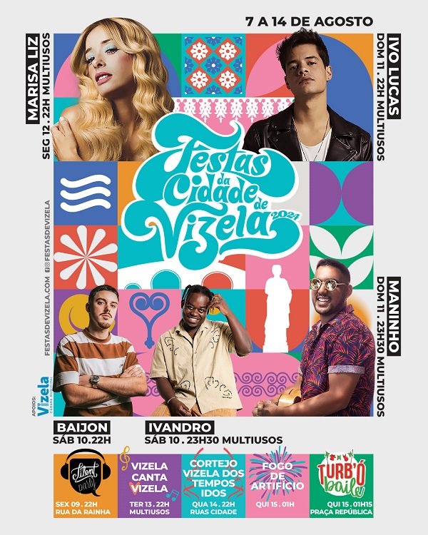 Cartaz Festas da Cidade 2024 - Vizela