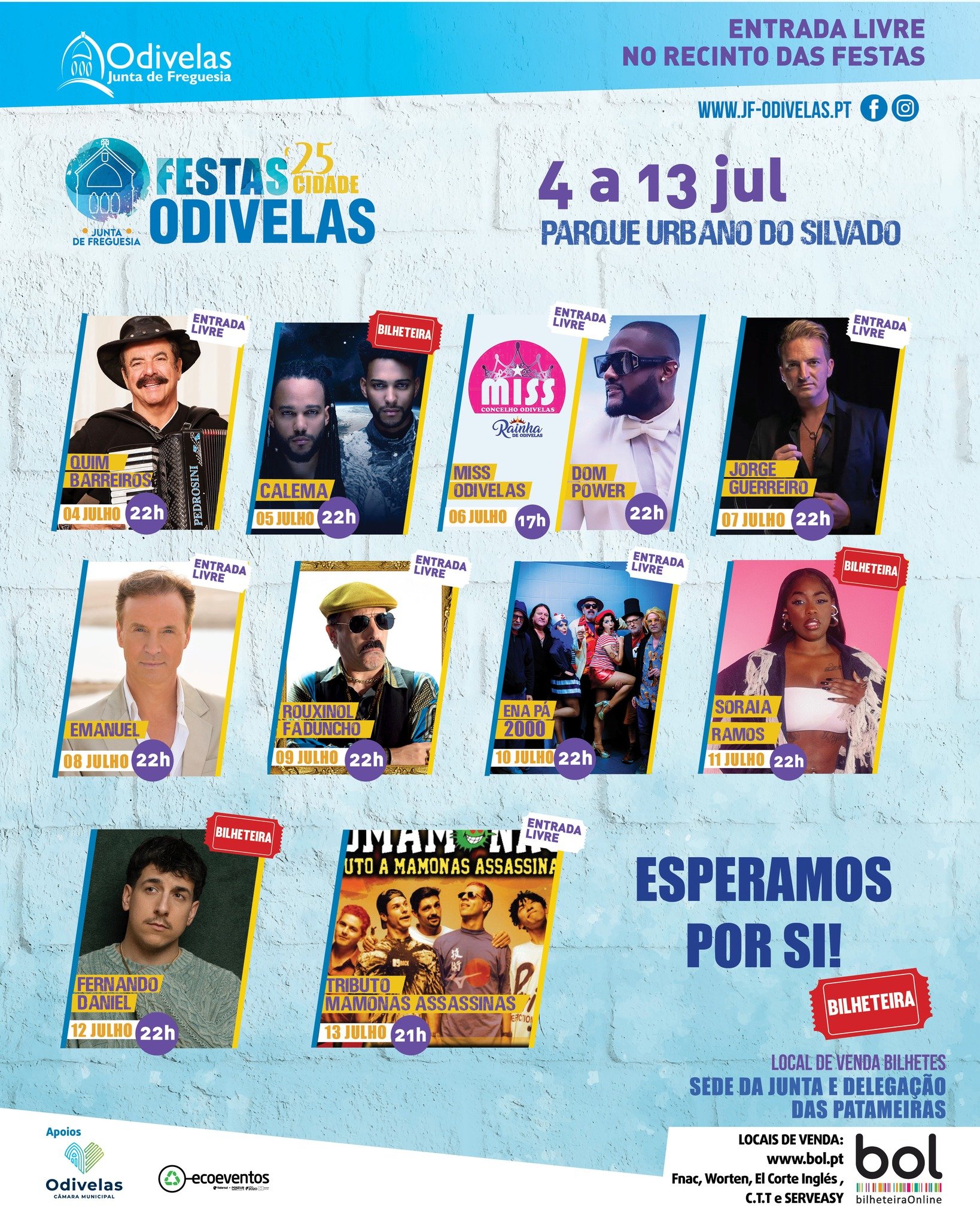 Cartaz Festas da Cidade 2025 - Odivelas