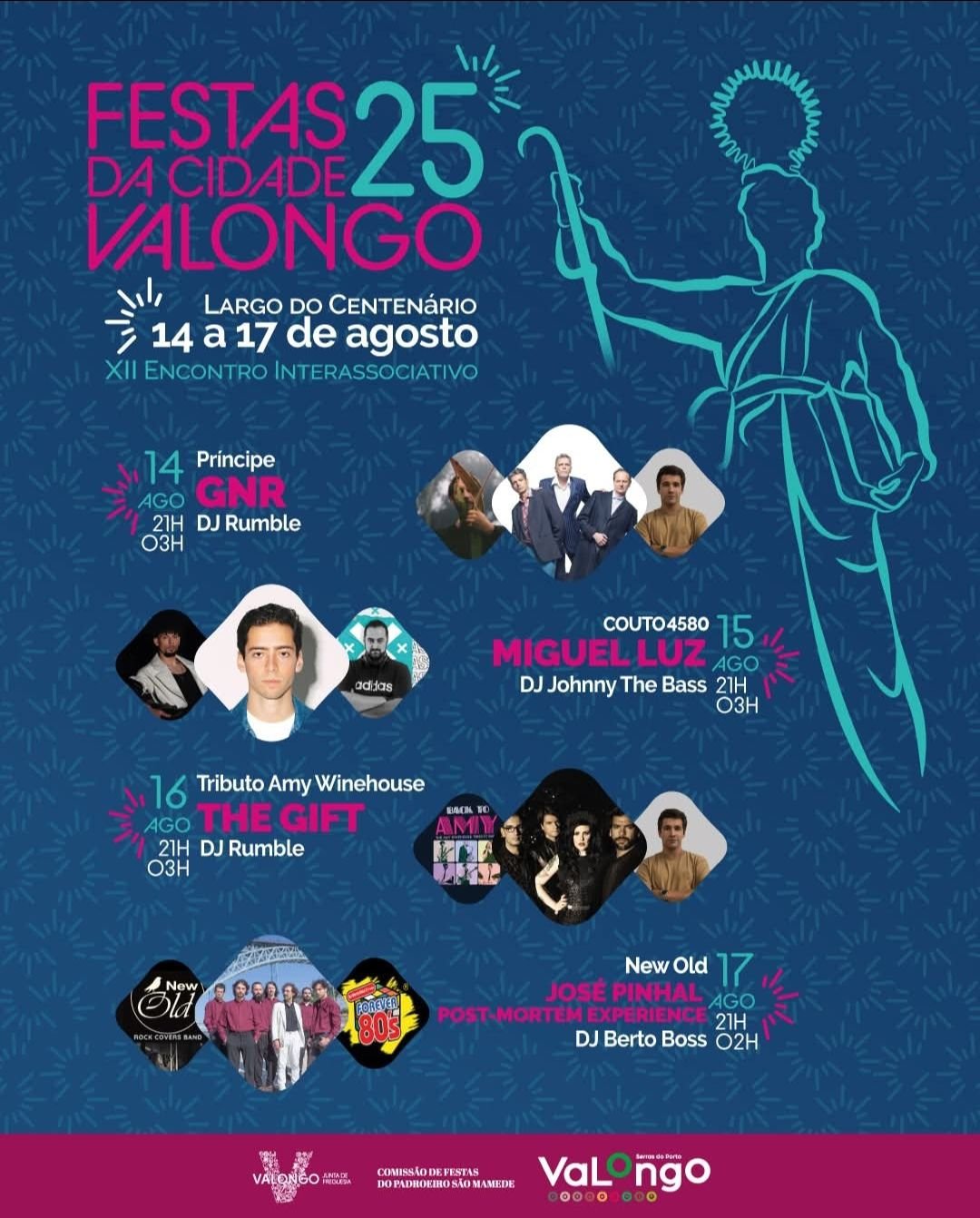 Cartaz Festas da Cidade 2025 - Valongo