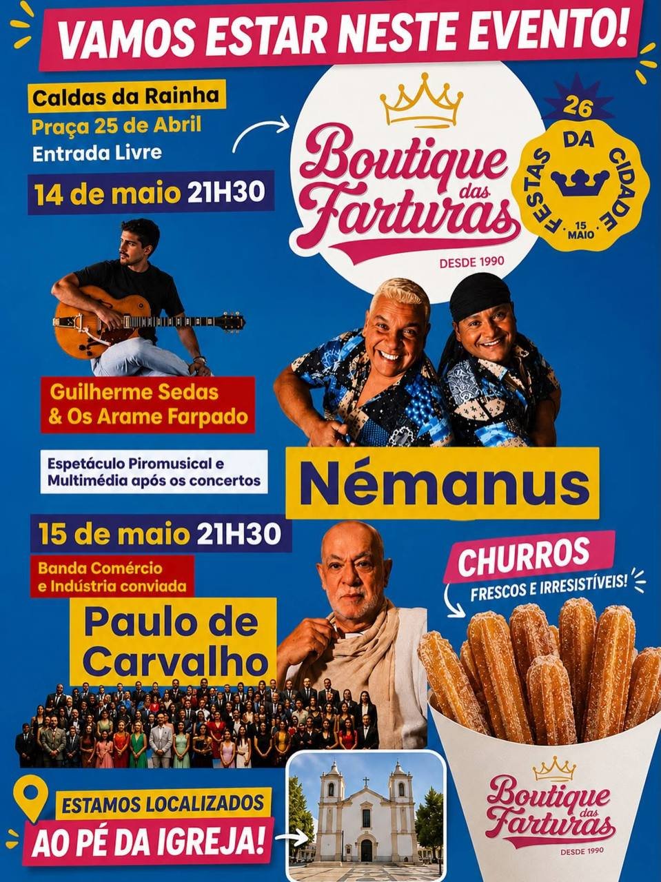 Cartaz Festas da Cidade 2026 - Caldas da Rainha
