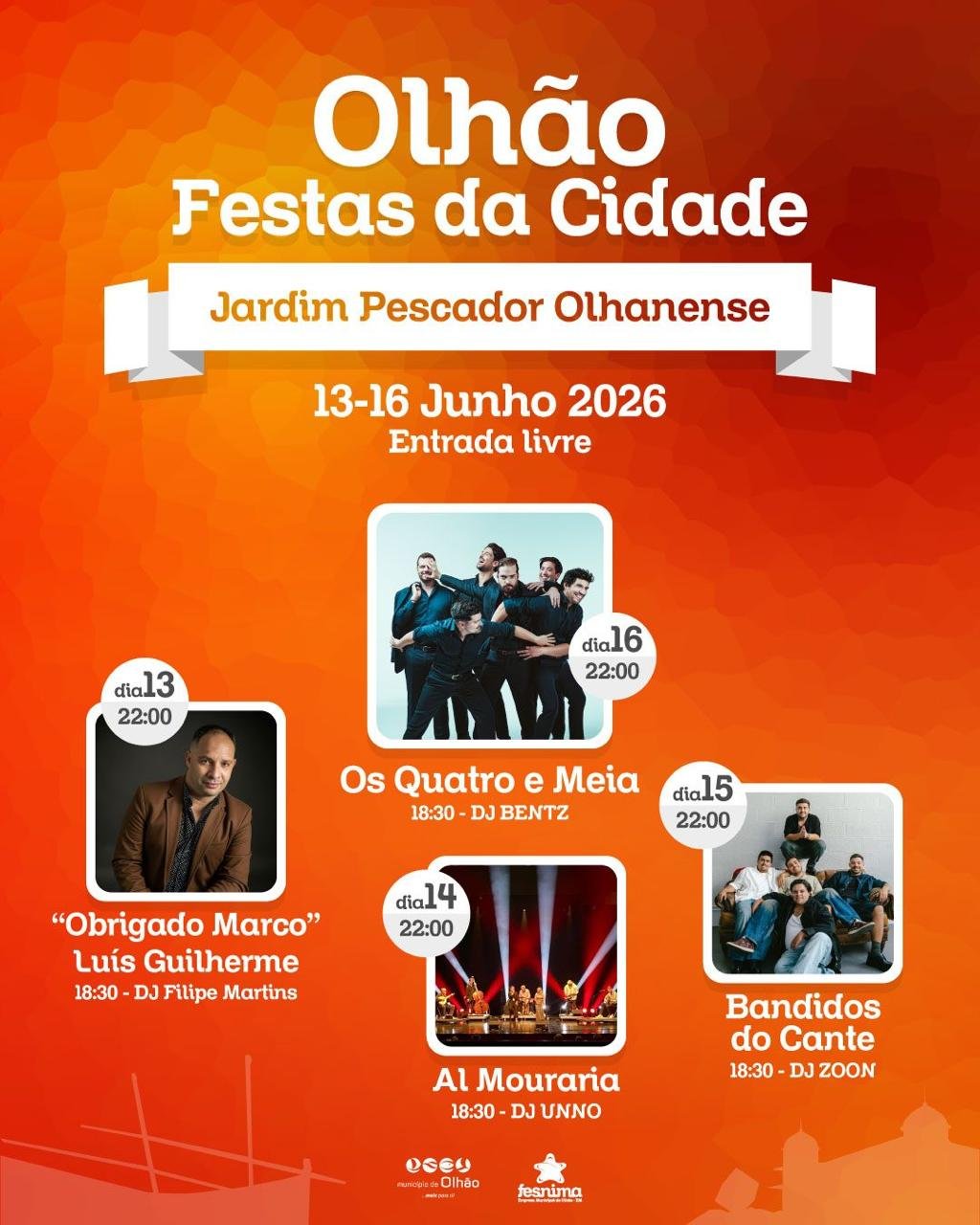 Cartaz Festas da Cidade 2026 - Olhão