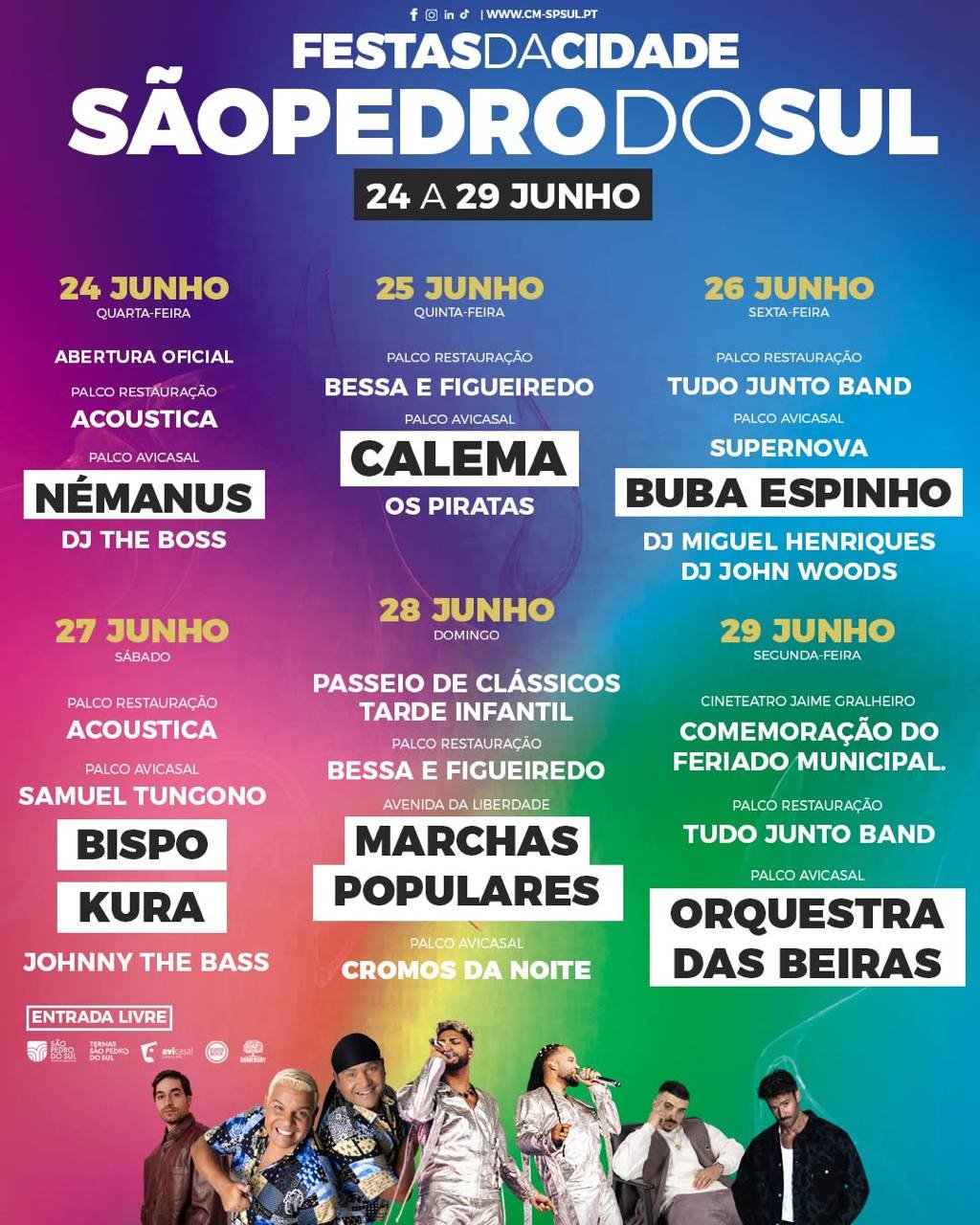 Cartaz Festas da Cidade 2026 - São Pedro do Sul