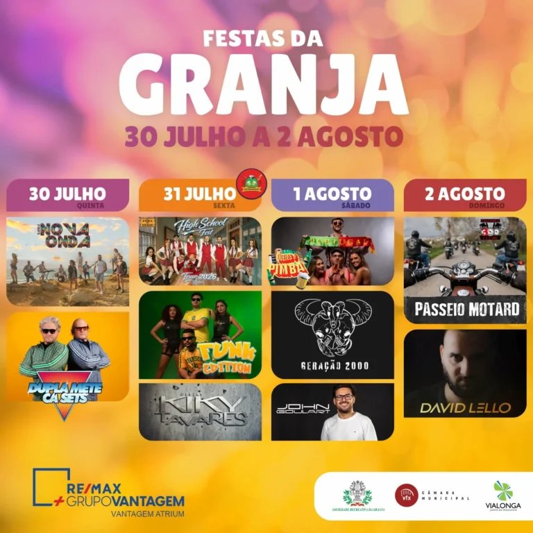 Cartaz Festas da Granja 2026 - Valongo