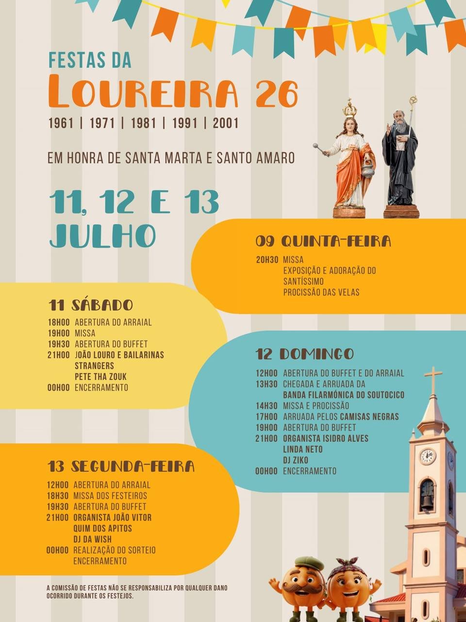 Cartaz Festas da Loureira 2026 - Loureira