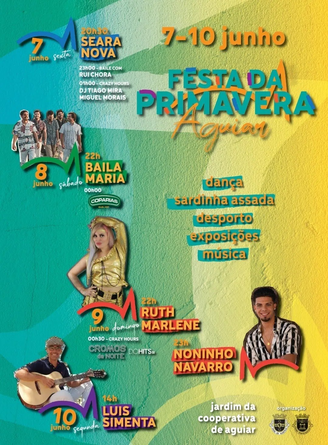 Cartaz Festas da Primavera 2024 - Aguiar