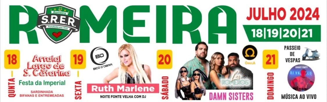 Cartaz Festas da Romeira 2024 - Santarém