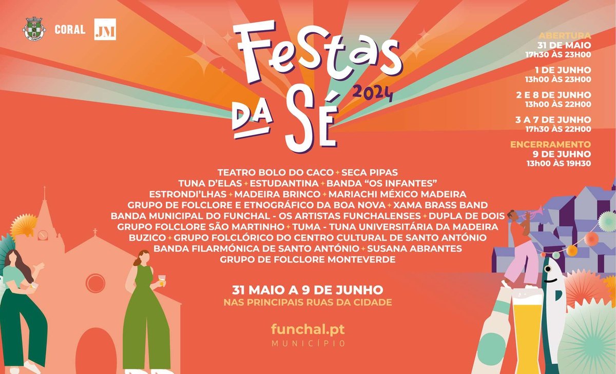Cartaz Festas da Sé 2024 - Funchal