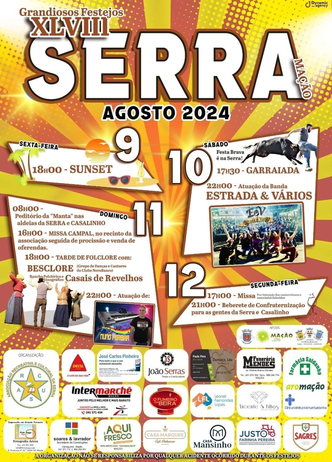 Cartaz Festas da Serra 2024 - Manção