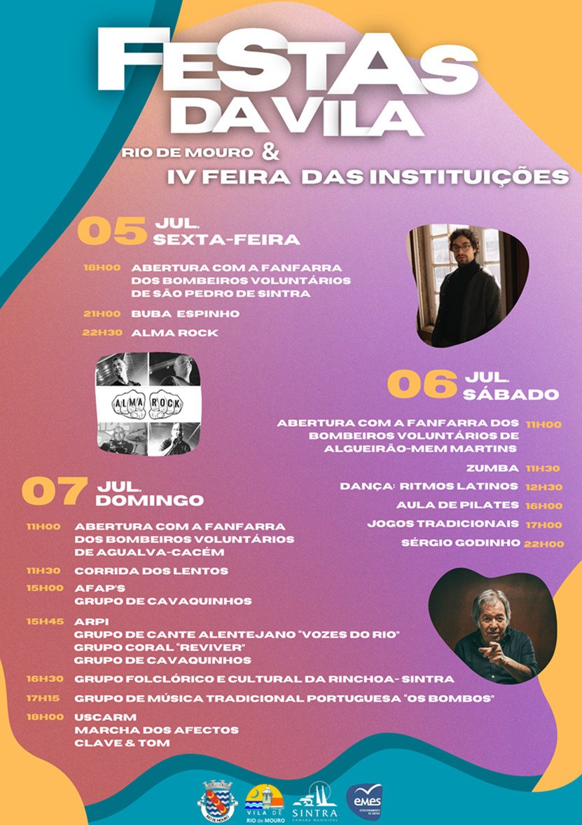 Cartaz Festas da Vila 2024 - Rio de Mouro