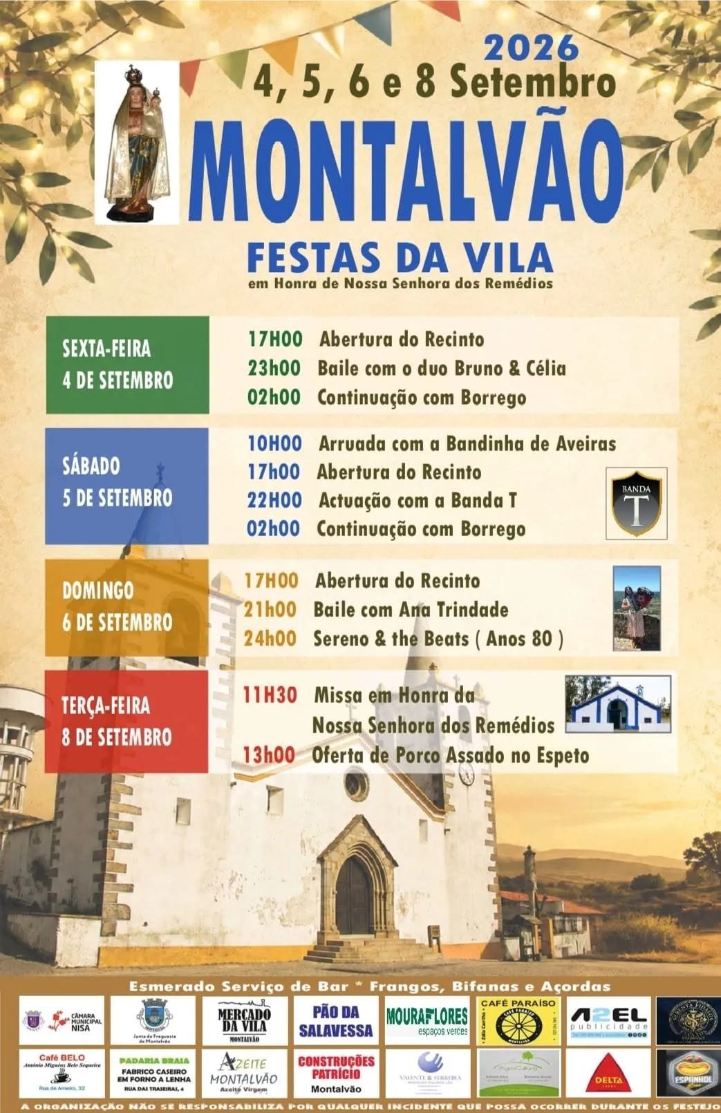 Cartaz Festas da Vila 2026 - Montalvão