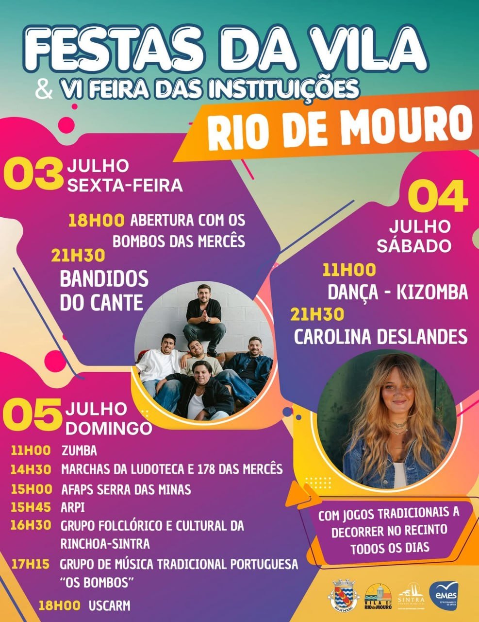 Cartaz Festas da Vila 2026 - Rio de Mouro