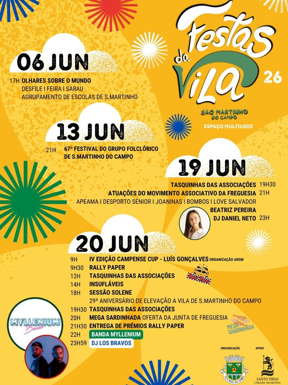 Cartaz Festas da Vila 2026 - São Martinho do Campo