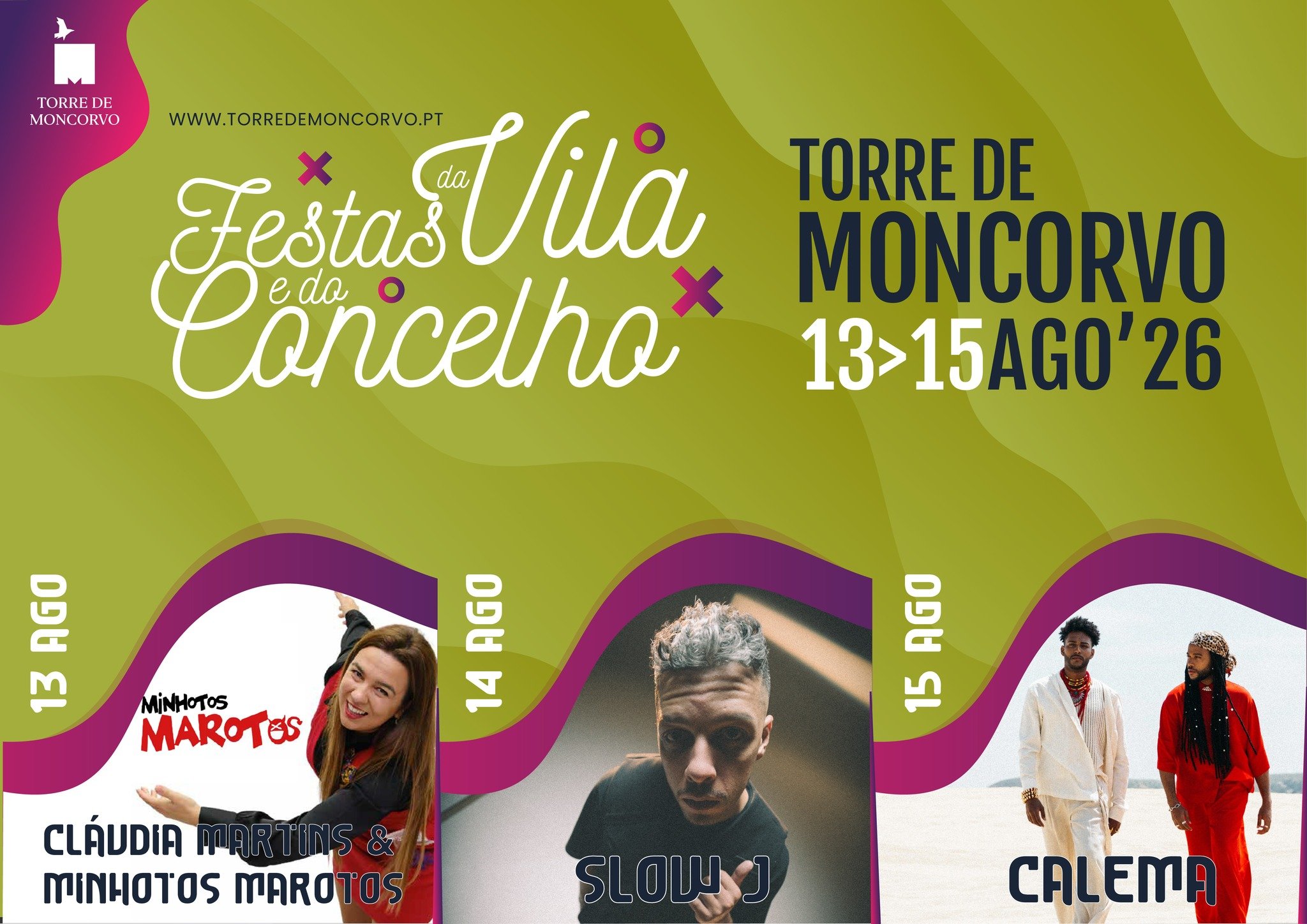 Cartaz Festas da Vila 2026 - Torre de Moncorvo