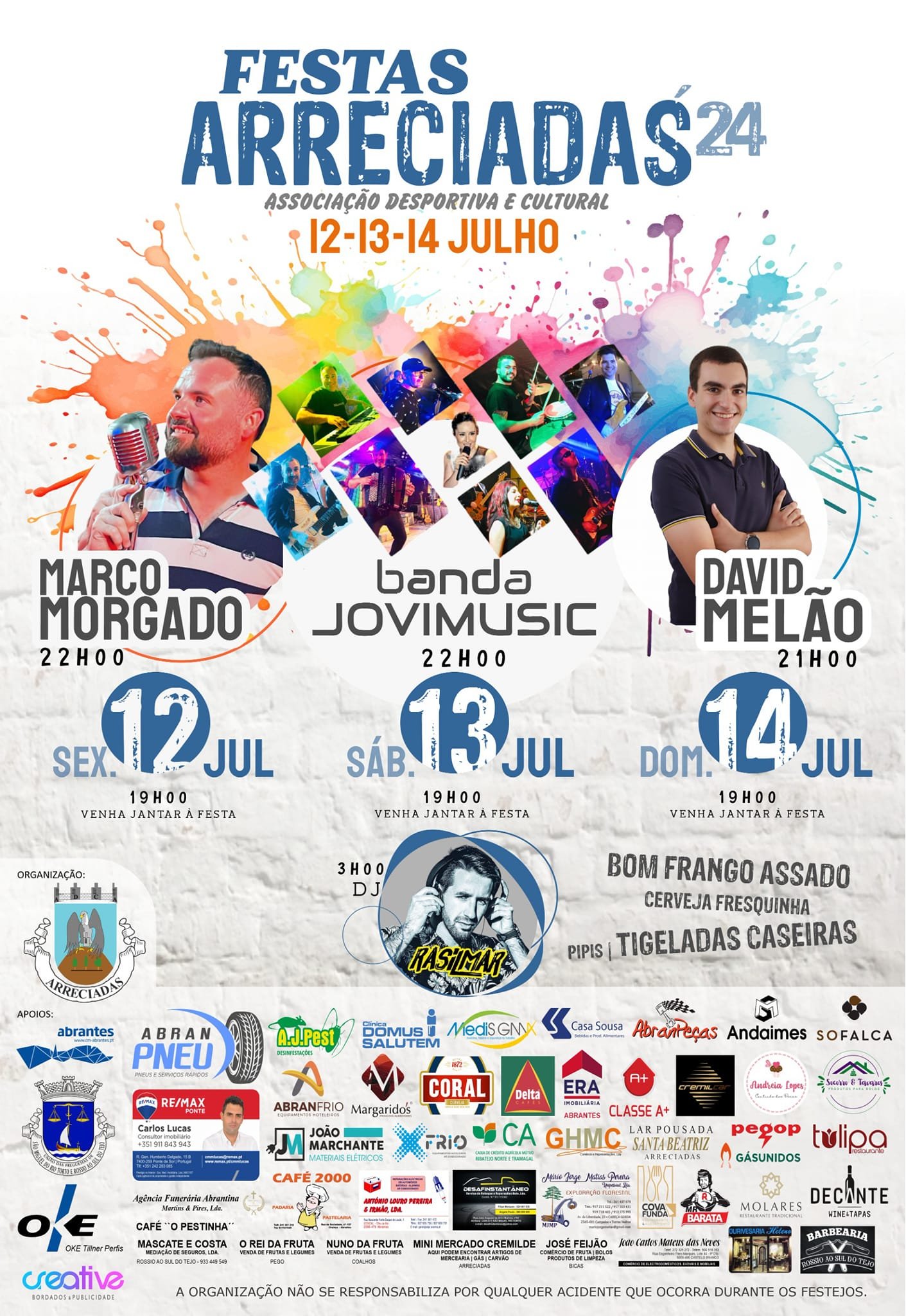 Cartaz Festas das Arreciadas 2024 - Abrantes 