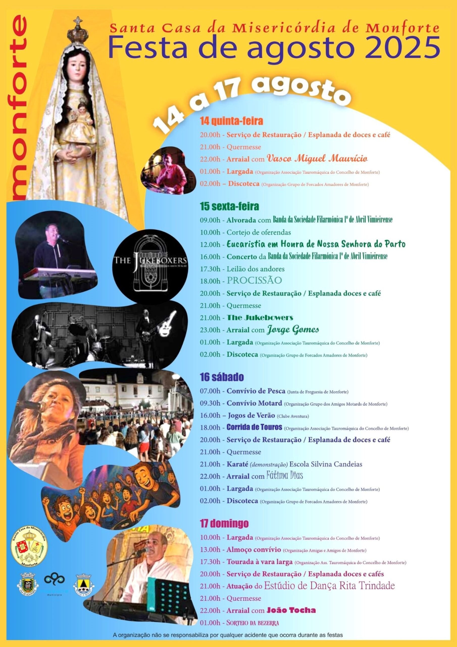 Cartaz Festas de Agosto 2025 - Monforte
