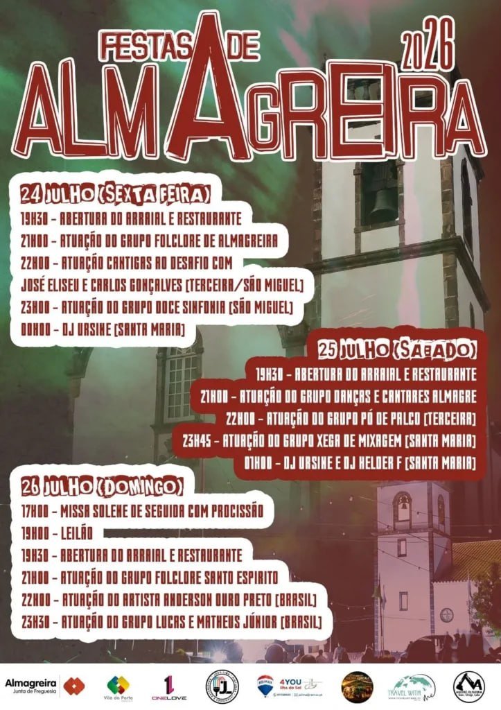 Cartaz Festas de Almagreira 2026 - Almagreira