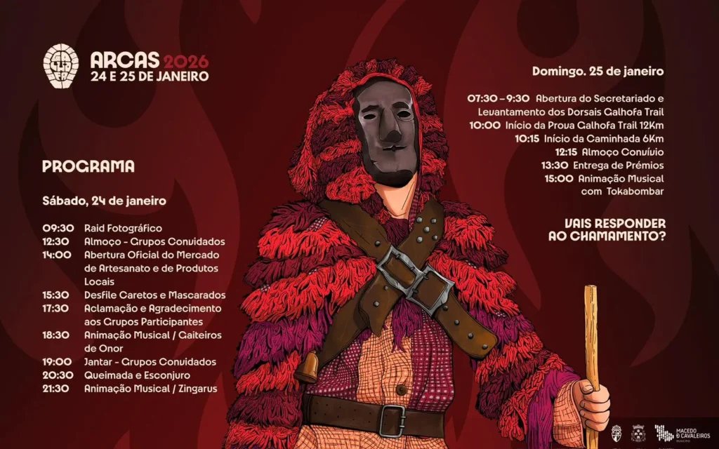 Cartaz Festas de Arcas 2026 - Macedo de Cavaleiros
