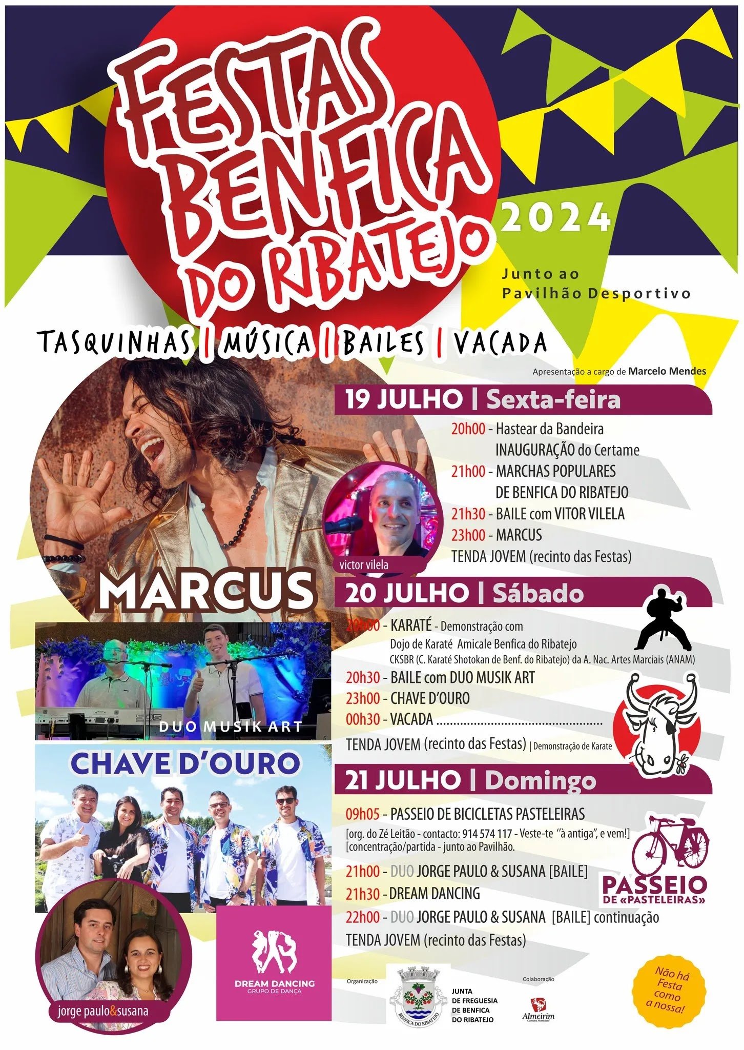 Cartaz Festas de Benfica do Ribatejo 2024 - Almeirim